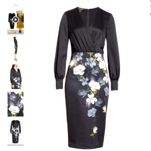 TED BAKER LONDON Alithea Opal LongSleeve MidiDress